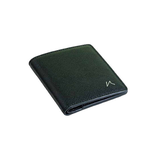Hansei Wallet Black Saffiano Leather