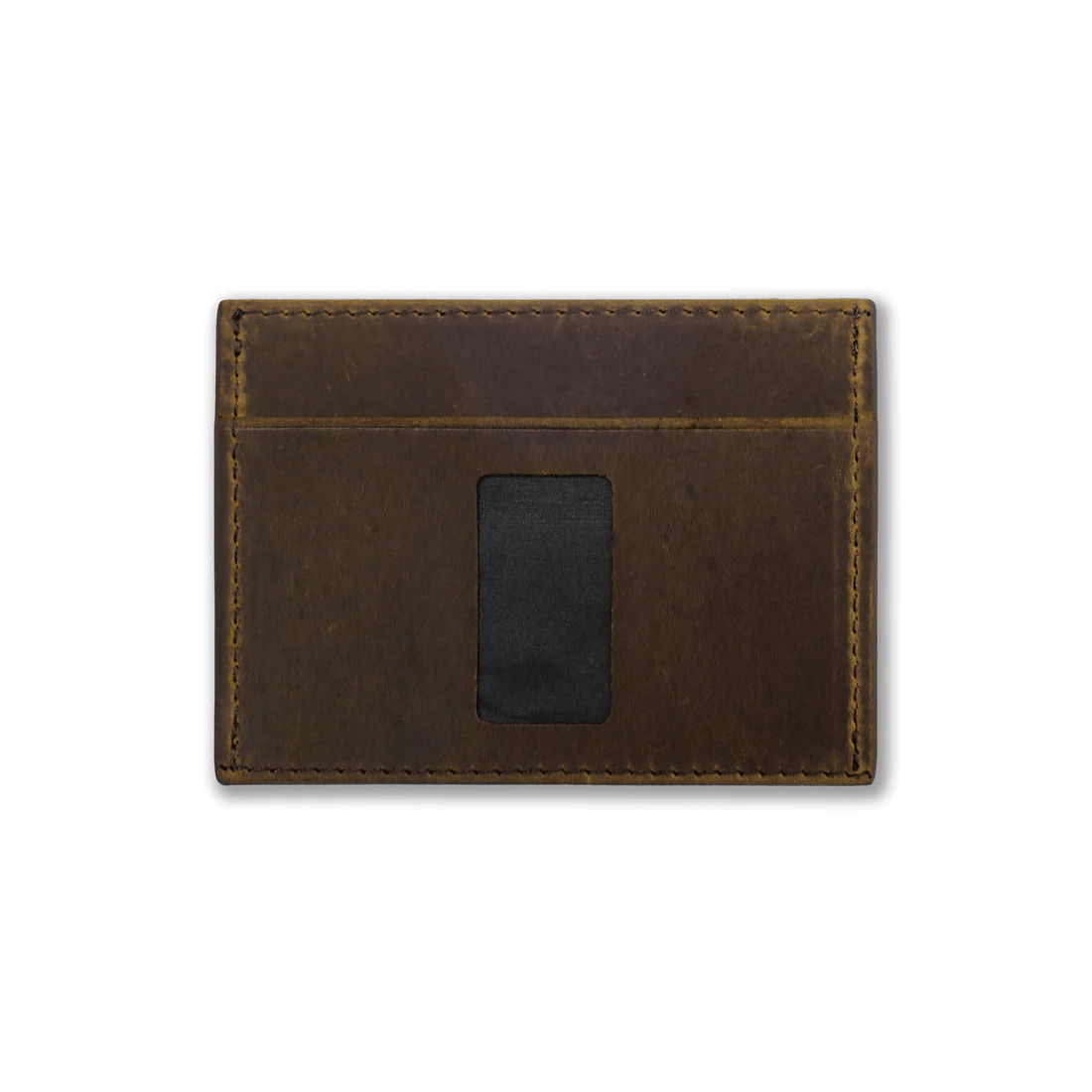 card wallet crazy horse leather