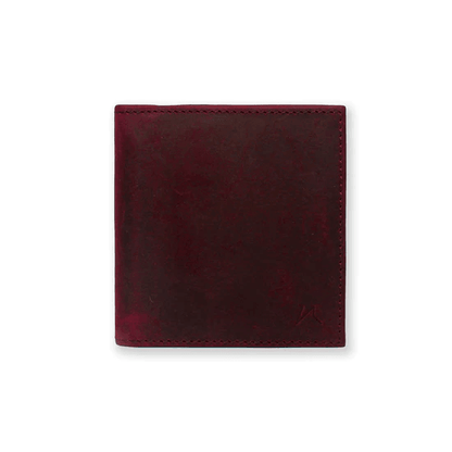 Aki Wallet - Red Crazy Horse Leather